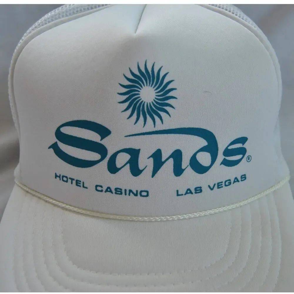 Sands Hotel Casino 90s Vintage Snapback Mesh Trucker Hat